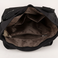 All-black tote bag - interior view