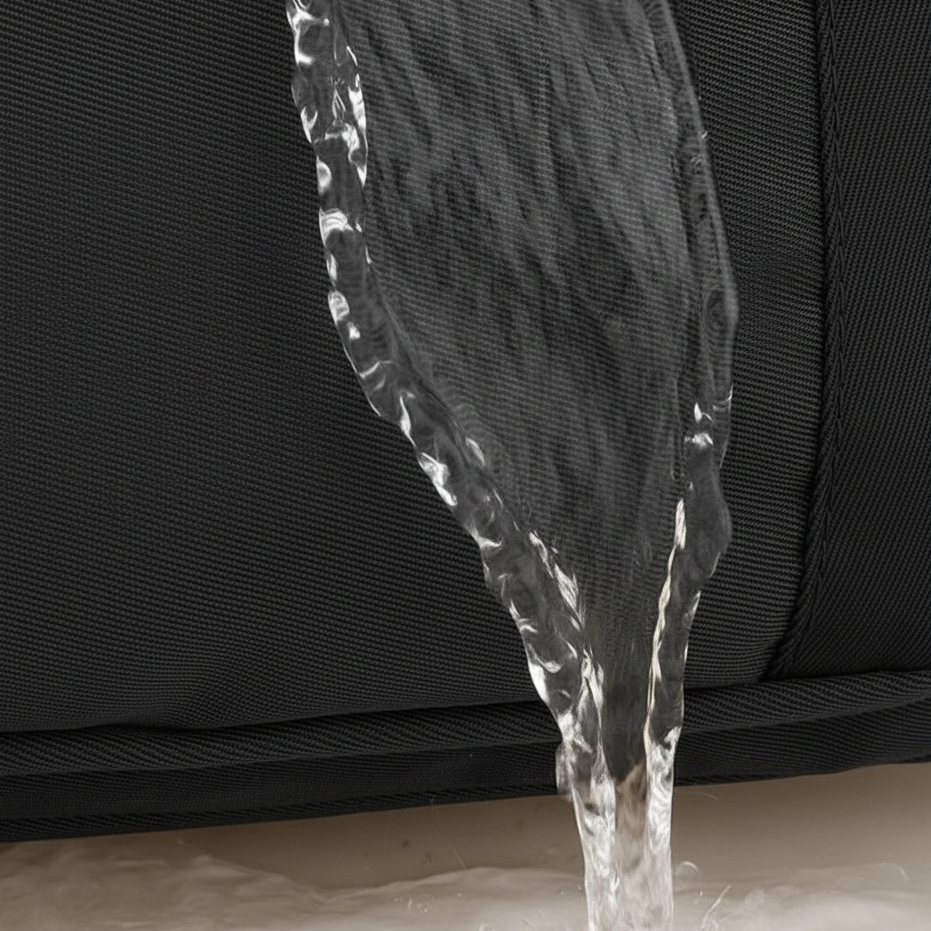 Black tote bag - water resistance