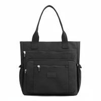 Bold Black Tote Bag with black CHANCE logo