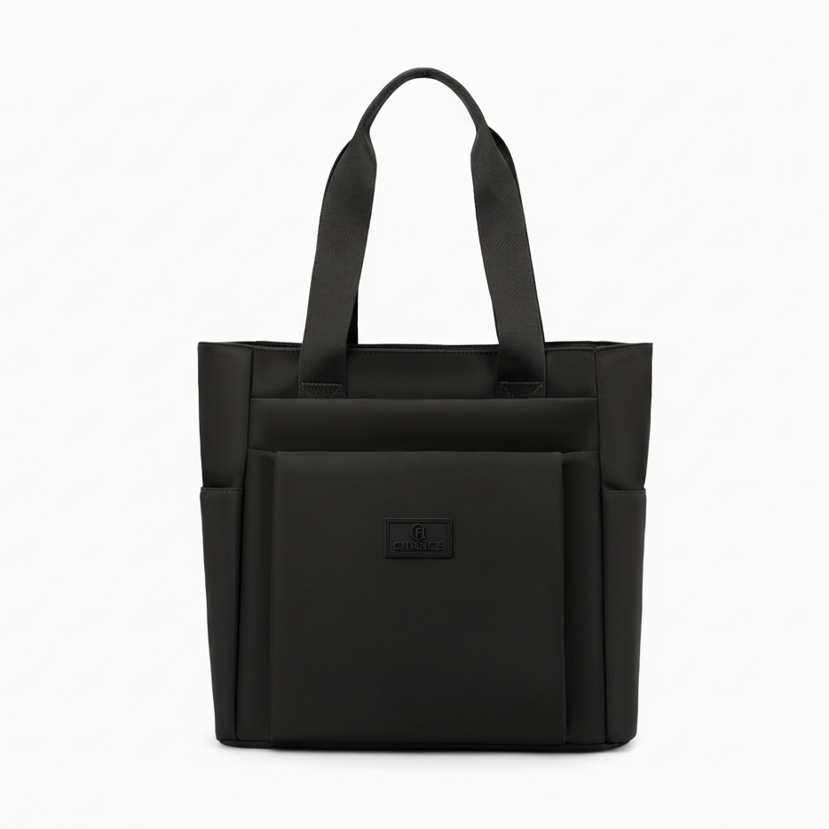 Everyday Tote Bag with smaller centered CHANCE rubber logo