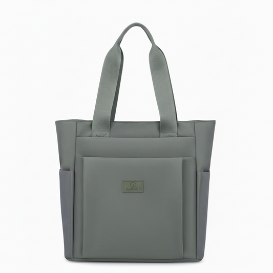 Olive Everyday Tote Bag with smaller matching CHANCE logo