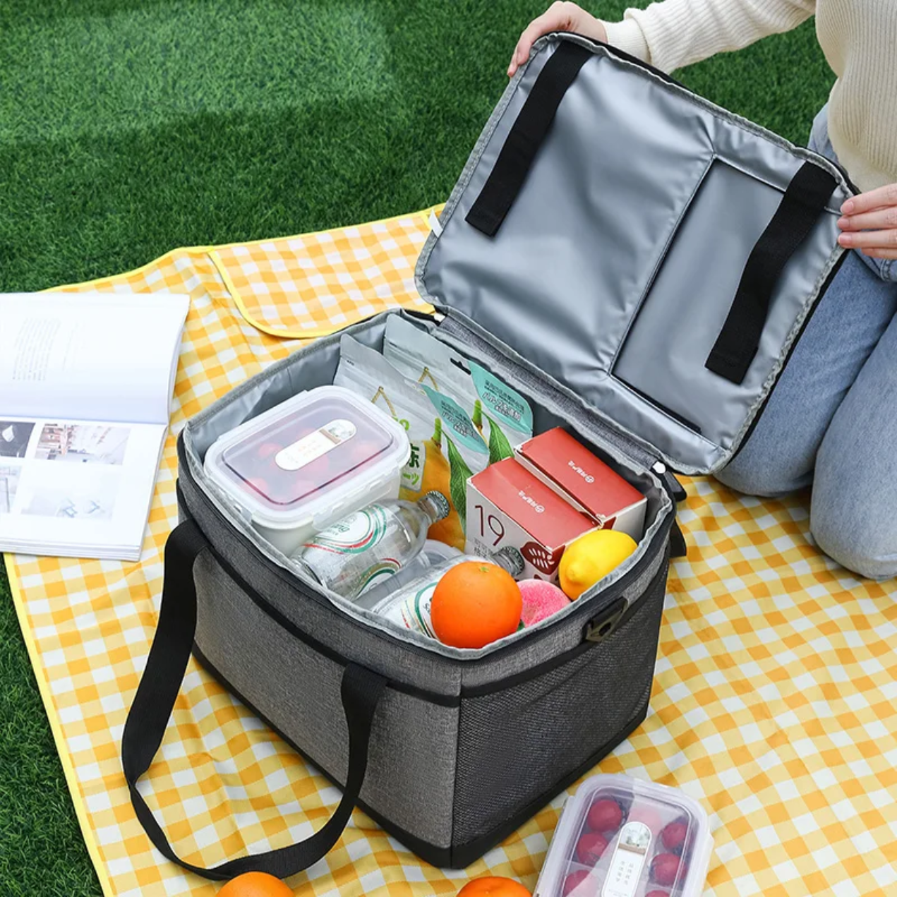 Large Lunch Bag - Grey