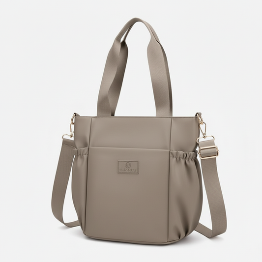 The Liora Bag in darker greige